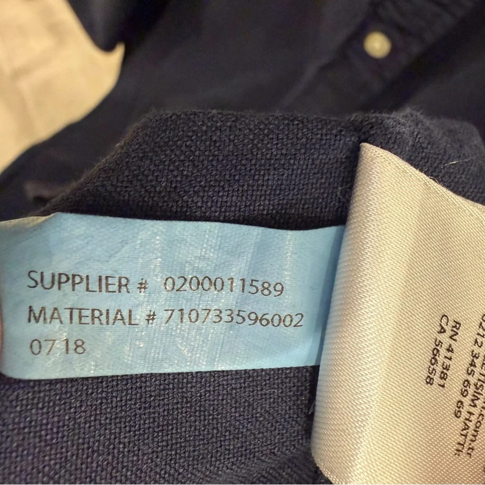 Ralph Lauren Dark Blue Casual Button Down Collared Shirt - Picture 7 of 9